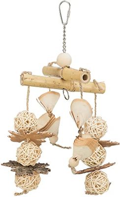 TRIXIE Vogel 58993 - Accessorio per Gabbia Naturale, bambù/Rattan/Legno, 31 cm