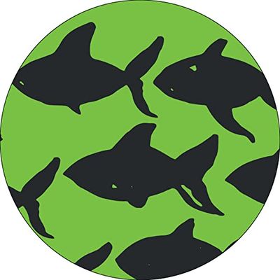 Bonateks, Round Digital Printed Mouse Pad, Non-Slip Base, for Office and Home, Diameter:22cm