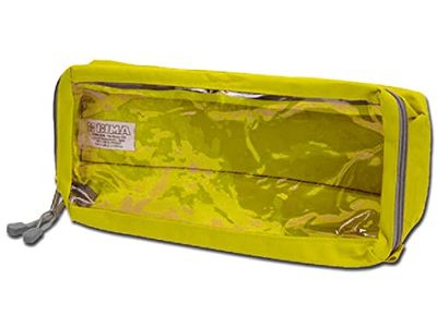 GIMA E4 - Funda rectangular larga con ventana, amarillo, 1