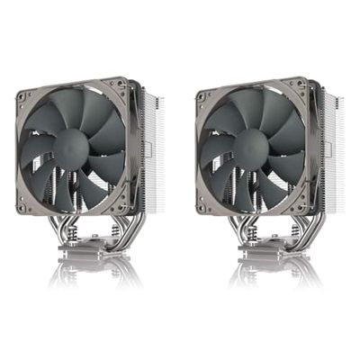 Noctua NH-U12S redux, High Performance CPU Cooler with NF-P12 redux-1700 PWM 120mm fan (Grey) (Pack of 2)