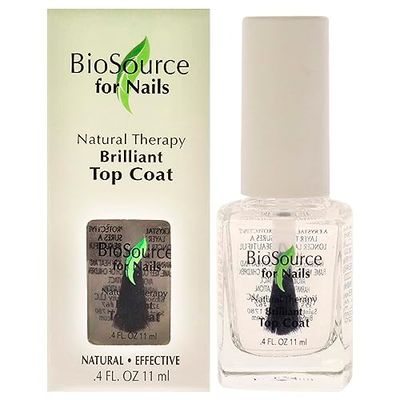 BioSource Natural Therapy Brilliant Top Coat For Women 0,4 oz Nail Treatment
