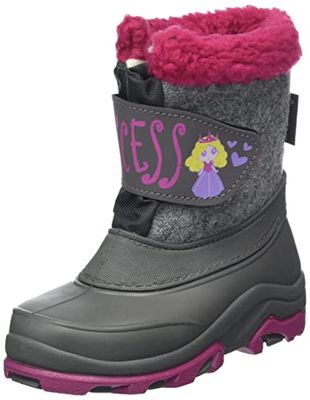 McKINLEY Garçon Unisex Kinder Teddy III Chaussure de Course sur Route, Grey Dark/Pink, 18 EU