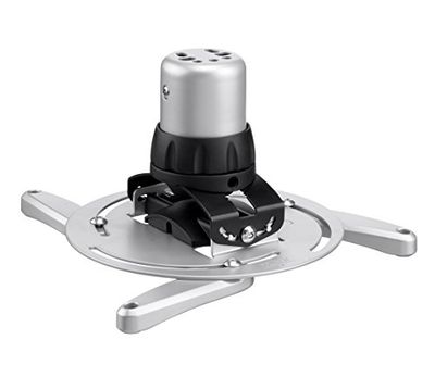 VOGEL'S PPC 1500 universele beamer plafondbeugel | Afstand tot plafond: 124 mm | Reikwijdte diameter van 30-337 mm (1,2-13,2 inch) | Kantelbaar (15°) en draaibaar (360°) | Zilver