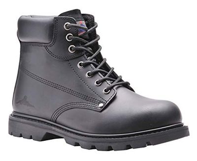 Portwest Bota Steelite Welted Sbp Hro, Tamaño: 45, Color: Negro, FW16BKR45