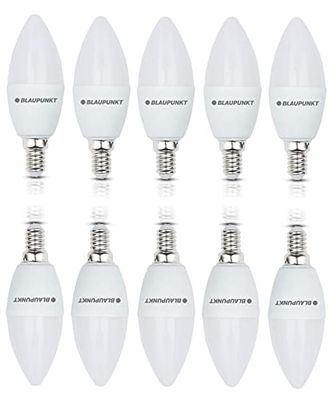 Blaupunkt Ampoule LED E14 – Bougie – Éclairages pour Pièces – 6.8W – Remplacement de 50W – Dépolie – Blanc Naturel 4000K – 680 lumens – Lampe Économe en Énergie et en Coûts – Lot de 10