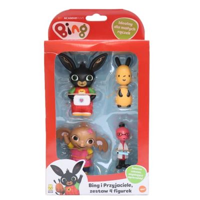Bing and Friends Character Four Pack Bing, Molly, Sula, Flop