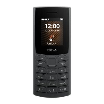 Nokia 105 4G 2023 Teléfono Móvil Dual Sim, Pantalla 1.8" a Color, Charcoal [Italia]