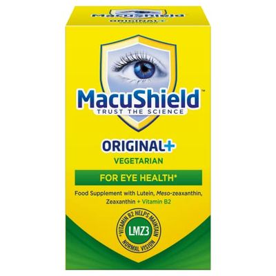 MacuShield Original+ Vegetarian – 90 Day Pack, Eye Health Supplement with Lutein, Zeaxanthin and Meso-zeaxanthin + Vitamin B2 which Helps Support Normal Vision