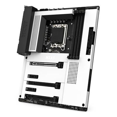 NZXT N7 Z790 Motherboard - N7-Z79XT-W1 - Chipset Intel Z790 (Compatible con CPUs de 12, 13 y 14 generación) - Placa base ATX para juegos - Escudo de E/S integrado - Conexión WiFi 6E -Bluetooth- Blanco