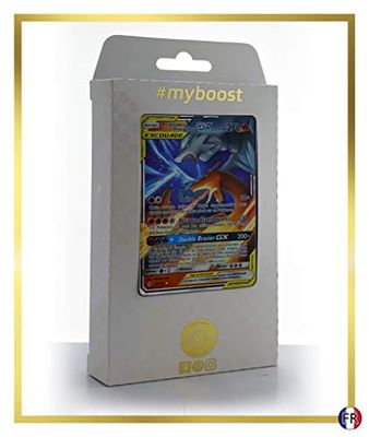 Reshiram och Charize-GX 20/214 - Ultraboost X Sun & Moon 10 Alliance Ofelbar - set med 10 franska Pokémon-kort