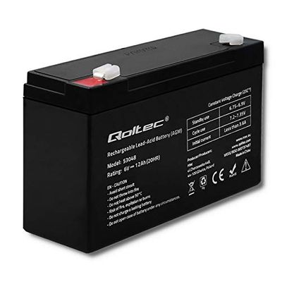 Desconocido Qoltec 53048 AGM Battery | 6 V | 12 Ah
