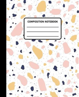 Composition Notebook: Wide Ruled Paper Notebook Journal. Blank Wide Lined Workbook for Girls, Boys, Kids, Teens and Students. Pink and Gold Marble. ( 7.5 x 9.25, 100 Pages )