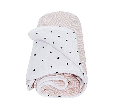 Motherhood 056155 Couverture pour bébé Carré Abricot, Couverture Enfant