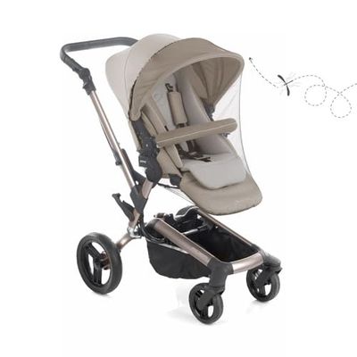 Jané Mosquiteira para carrinhos, capturas e porta-bebés, universal, fácil visibilidade, proteção contra insetos, preto