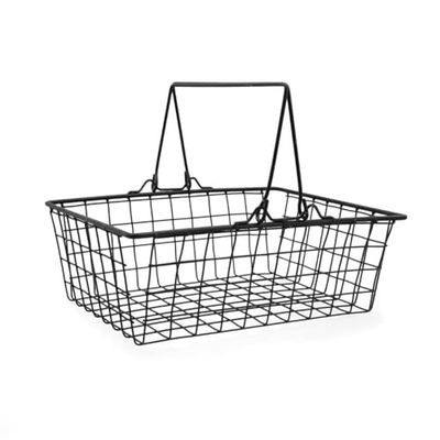 QUID 7930028 Cestino RECT 30X23X10,5 cm Ebano QD, Ceramica