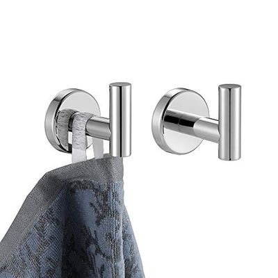 JQK Toallero Acero Inoxidable de 24 Pulgadas para baño, toallero de Soporte de Pared con Acabado Cepillado, Longitud Total de 12 Pulgadas, TB210L24-BN