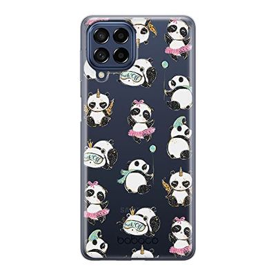 ERT GROUP mobiel telefoonhoesje voor Samsung M53 5G origineel en officieel erkend Babaco patroon Panda 008 optimaal aangepast aan de vorm van de mobiele telefoon, gedeeltelijk bedrukt
