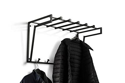 M2 Kollektion Vigo 2 Porte-Manteau en métal Noir 79 x 45 x 40 cm