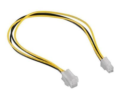 Cable - extensión Interna ATX 4 Pines de 30 cm, Ideal para Fuentes de alimentación, Flexible y Resistente, facilita Conexiones internas.