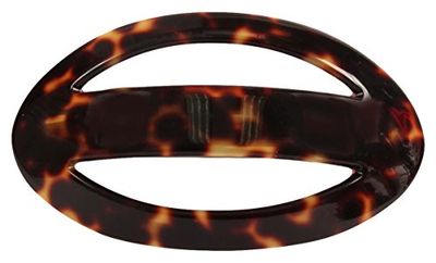 Caravan 0.5 oz Large Open Oval Shape Tokyo for Thick Hair Barrette