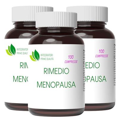 Rimedio Menopausa 300 Compresse - Trifoglio Rosso Agnocasto Cimicifuga Kudzu Moringa Dioscorea Verbena, Isoflavoni Naturali - Controllo della Sudorazione e del Peso, Relax Mentale