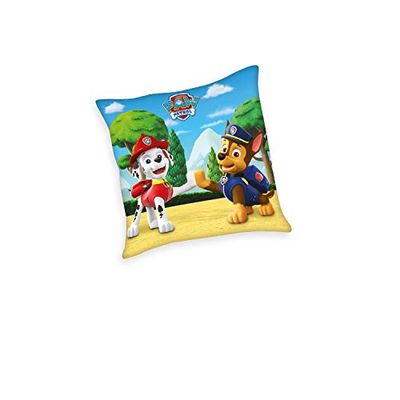 Herding Paw Patrol Coussin Décoratif, Polyester, Bleu/Blanc, 1 Unité (Lot de 1)