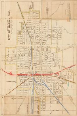 Marion Map Journal: Vintage Map Notebook