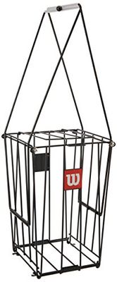 Wilson Cestino Raccogli Palline, Ball Pick Up, Contiene fino a 75 palline, Acciaio, Nero, WRZ323700