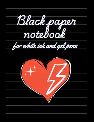 Black Paper Notebook for White Ink, Paint and Gel Pens