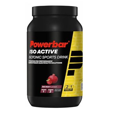 Powerbar Isoactive Red Fruit 1320g - Boisson Isotonique pour Sportifs - 5 Électrolytes + C2MAX