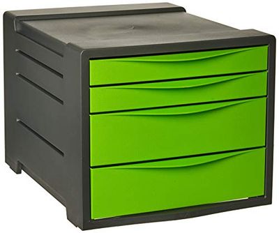 Rexel Keuzen, 2115612, 4 lade kast, A4, groen