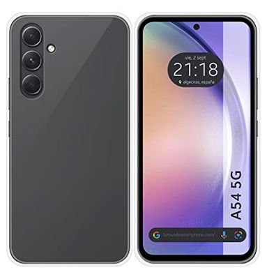 Tumundosmartphone Beschermhoes van TPU-gel, transparant, voor Samsung Galaxy A54 5G