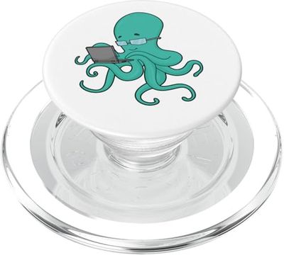 Octopus Laptop PopSockets PopGrip for MagSafe