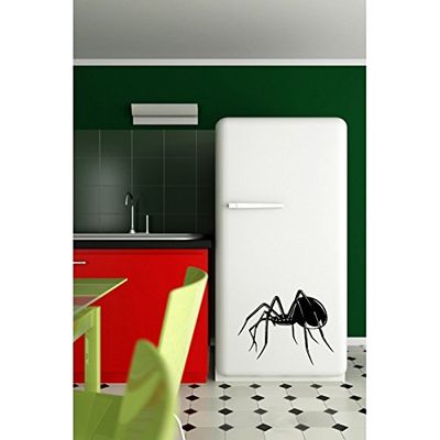 Stickers Araignée Veuve Noire - Rouge, L 20cm x H 15cm