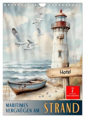 Maritimes Vergnügen am Strand (Wandkalender 2026 DIN A4 hoch), CALVENDO Monatskalender: Wellen, Wind, Sand, Sonne, Regen - was will man mehr.
