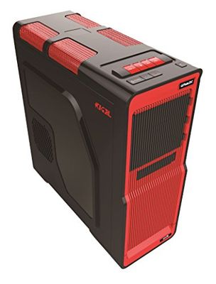 Gammec CARIRO Case Gaming, Rigel, Rosso/Nero
