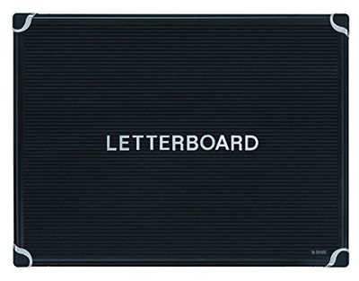 Bi-Office LET02011810 - Lettere con cornice in alluminio, 600 x 450 mm