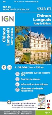 1723ET CHINON - LANGEAIS - AZAY-LE-RIDEAU: 1:25000