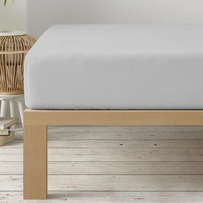 Degrees home Collection Hoeslaken, 140 x 200 x 33 cm, microvezel, polyester, geborsteld, grijs