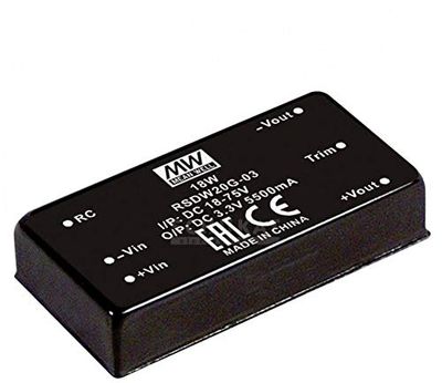 Mean Well RSDW20G-15 DC-converter 1330mA 20W aantal uitgave: 1 x