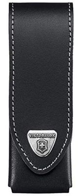 Victorinox Belt Pouch olive green, acessórios, capa para navalha multiusos Suíça, bolsa de faca, couro, preto, Preto, Casual