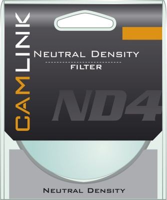 CamLink - Filtro per obiettivo fotografico a densità neutra ND4, 72 mm
