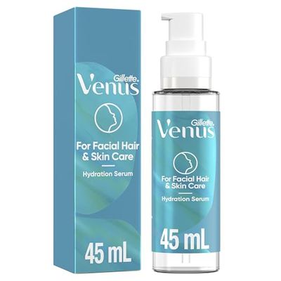 Venus for Facial Hair & Skin Care Hydration Serum with Hyalaronic Acid, After Dermaplaning Soothing Serum for All Skin Types, Lightweight Moisturiser