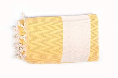 Bonamaison Cotton Pesthemal Lightweight, soft, and absorbent Beach and Bath Towel, 97 X 160 Cm - Manufactured in Turkey