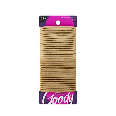 Goody Ouchless Women's Braided Elastics Blondes 4Mm For Medium Hair, (3 Pack/ 96 Ct Total)