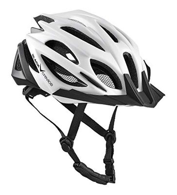 Black Crevice unisex – vuxen cykelhjälm, vit/svart, XS/S (50–54 cm)