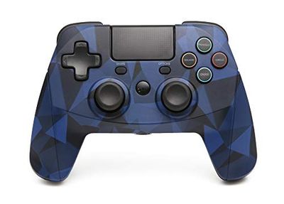 Snakebyte PS4 GAME:PAD 4S - Wireless bluetooth Controller for PlayStation 4 / PS4 Slim / Pro, analog dual joysticks, PC compatible (Windows 7/8/10), 3.5mm headphone jack, touchpad, Cameo Blue