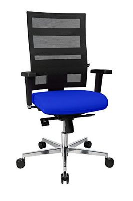 Topstar Sitness X-Pander Plus, ergonomische bureaustoel, incl. multifunctionele armleuningen, body-Balance Tec-gewricht, stof, koningsblauw/zwart