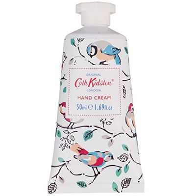 Cath Kidston Hand Cream 50ml, Shea Butter Moisturiser, Relief For Dry Hands, Travel and Pocket Size, Vegan and Cruelty Friendly, Gift For Her, Little Birds