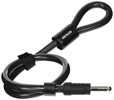 AXA 2231023000 CANDADO Cable Resolute 120 cm-15 mm Negro, Unisex, Gris, 15 x 3 x 3 cm